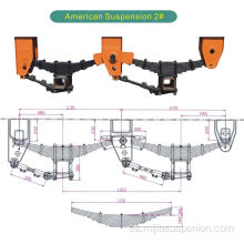 Suspensión mecánica americana tipo 2 ejes